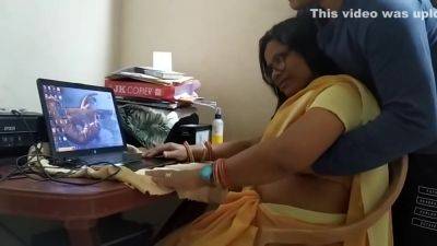 Mnc Engineer Elina Fucking Hard To Penetrate Hot Pussy In Saree With Sourav Mishra At Work From Home On - upornia.com - India