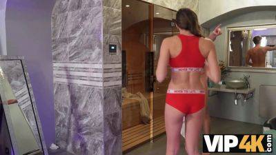 Stacy Cruz - Stacy Cruz caught in sauna & creampied by stranger's hard cock - sexu.com - Czech Republic