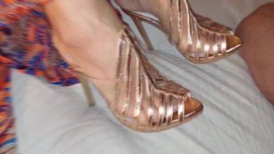 Selenas Small Beautiful Feet In Heels Posing And Worship - hclips.com - Germany