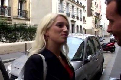 Sexy Blonde Slut From France Getting Her Asshole Stretched - upornia.com - France