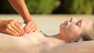 Hot Teen Girls Make Love Outdoor - Oily Massage! - upornia.com - Russia