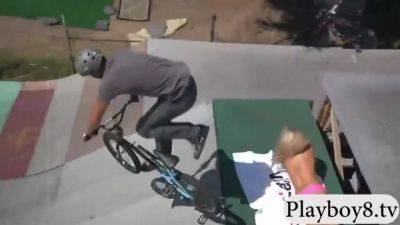 Badass Babes Bmx Riding And Snowboarding While All Nude - hclips.com