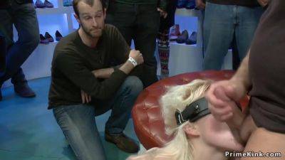John Strong - Blond Hair Girl Is Fingered And Pounded In Public - John Strong And Princess Donna - videomanysex.com