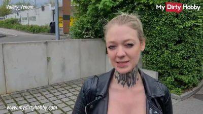 Busty Blonde - My Dirty Hobby - Busty blonde takes a creampie from stranger - hotmovs.com - Germany
