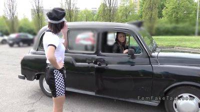 Female Cab Driver Eats Female Cop In - videomanysex.com