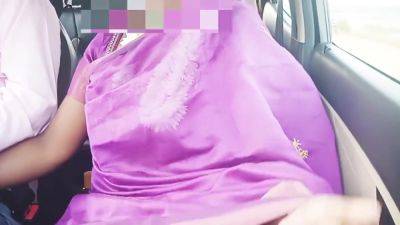 Telugu Dirty Talks, Sexy Saree Aunty With Car Driver Full Video - desi-porntube.com - India
