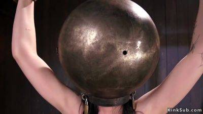 Charlotte Sartre - Charlotte Sartre In Bald Pussy Bitch With Hands And Head In Metal Balls - upornia.com