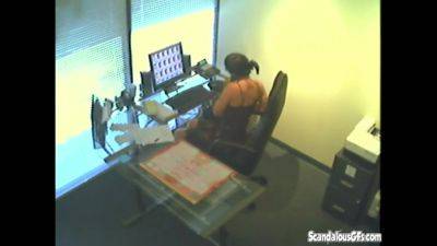 Hot Secretary Masturbating during office hour - txxx.com