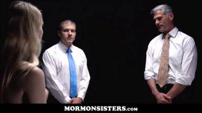 Stepdad and Finace take turns fucking their Mormon teen step-sis - sexu.com