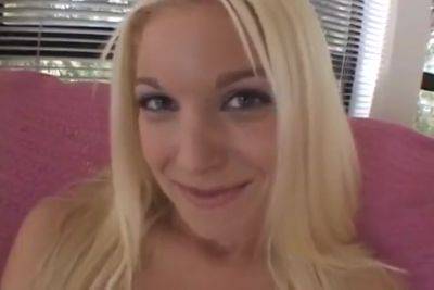 Blonde Hottie Loves To Have A Mans Juice On Her Face After A Hardcore Fuck - hotmovs.com