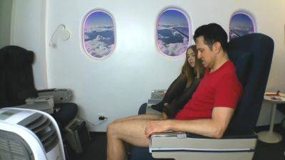 Stewardess gives nylon footjob in plane by Foot Girls - hotmovs.com