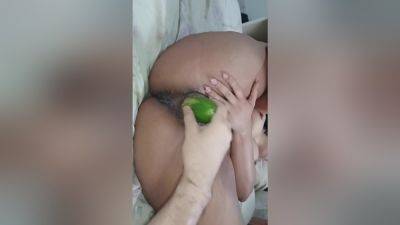 Multiple Orgasms With Him Fucking Me With A Thick Cucumber - desi-porntube.com