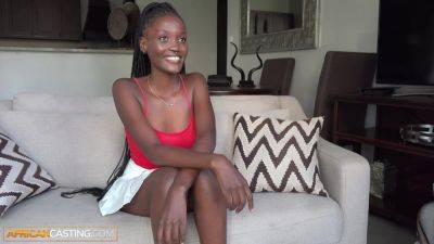Skinny Natural Ebony Babe Enjoys Model Casting With BWC - AfricanCasting - hotmovs.com