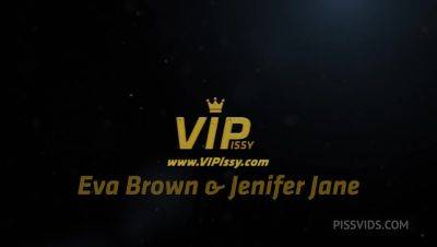 Jenifer Jane - Sauna Soaking with Jenifer Jane,Eva Brown by VIPissy - PissVids - hotmovs.com