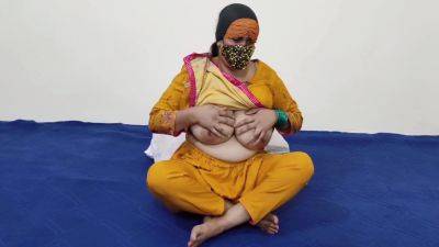 Beautiful Desi Punjabi Bhabhi With Big Natural Tits Masturbating By Cucumber - desi-porntube.com - India