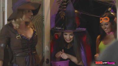 And Share Dick In Hallowee With Chad White, Cory Chase And Anastasia Rose - hotmovs.com - Chad