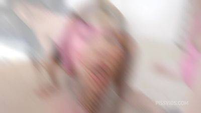 Pee Between Girls, Sandra Soul & Yulia Red, 4on2, BWC, ATOGM, DAP, Big Gapes, Pee Drink, Cum in Mouth, Swallow GIO2100 - PissVids - hotmovs.com - Czech Republic - Russia