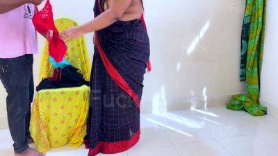 When Telugu Aunty Wearing Saree Without Blouse Went To The Shop To Buy Bra, Shopkeeper Fucks Her While She Trial The Bra - Cum - desi-porntube.com