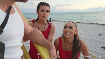Horny Teen Lifeguards Share A Big Dick - hotmovs.com