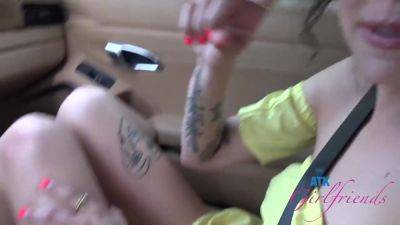 Cruising With Super Cute Plays With Her Pussy On Drive And Gives Roadhead Pov - Cute Angel, Angel Windell And Atk Girlfriends - hotmovs.com