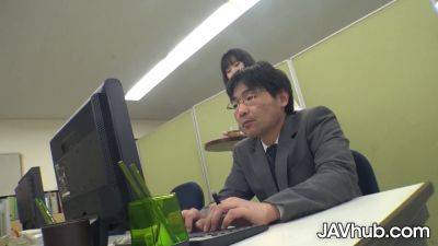 Shizuku Hutaba enjoys double penetration with two horny Japanese dudes - sexu.com - Japan