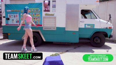 Jewelz Blu interviewed for ice cream & a hot POV bang - TeamSkeet Allstars - sexu.com - Usa