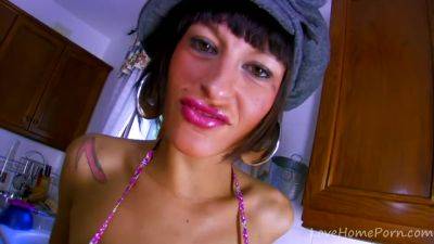 Big-breasted Brunette Nymph Gets Reamed - videooxxx.com