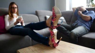 Sniffing Her Feet - hclips.com