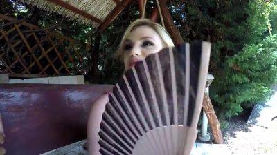 Sunny Day In With Steamy Blond Hair Babe - Blond Hair Girl - hclips.com