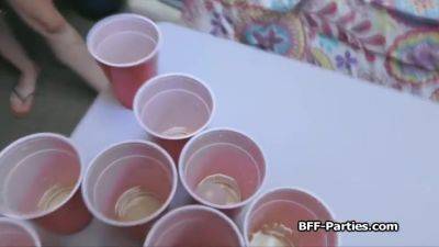 Wild Beer Pong Foursome In Dorm Room - hclips.com