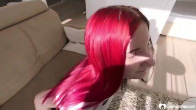 Babe With Dyed Hair Loves A Cock - hclips.com