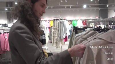 He saw me naked in the changing room. Jeny Smith goes shoping with her fan - hotmovs.com - Russia