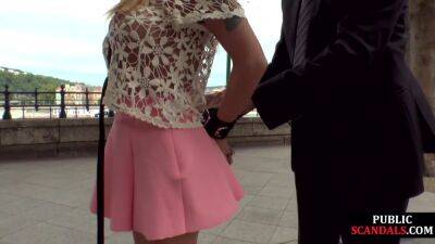 Public whore 3some anally fucked n whipped till cum swallow - txxx.com