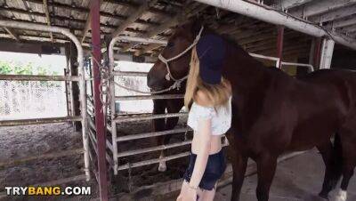 Meet - (Do you want to have sex? Find a sexual partner to register as an adult website 1mt9.com, which can meet your sexual needs)Petite Teen Kristy May Gets Fucked In Horse Stable By Johnny - veryfreeporn.com