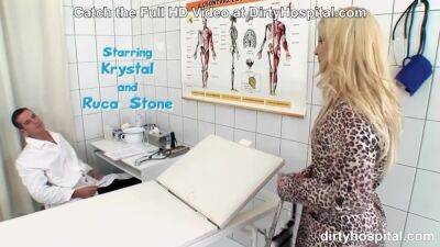 Doctor Checks Krystals Ass Hole and Pussy with Speculum - Dirtyhospital - hotmovs.com