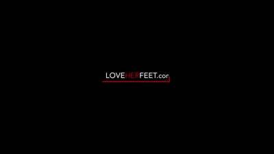 Can’t Resist Girlfriend’s Sexy Feet - Anna G And Gianna Grey - hotmovs.com