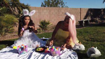 Aubrey Black - Krystal Davis - Aubrey Black And Krystal Davis In Easter Egg Laying Naughty Bunnies - txxx.com