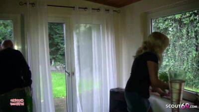 With Sex - Big Tits German Mom Pay The Window Cleaner With Sex - hotmovs.com - Germany