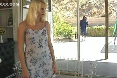 Plays With Giant Cock While Her Boyfriend Is At Tennis - hotmovs.com - Usa