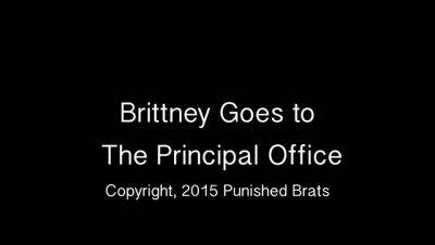 Brittney - Brittney Goes To The Principal Office - Teen Girls Spanking - sunporno.com