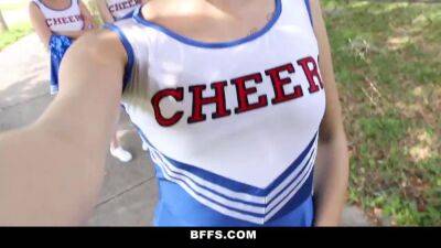Megan Sage - Lily Rader - Cheerleaders Try Out Orgy Fucking - sunporno.com
