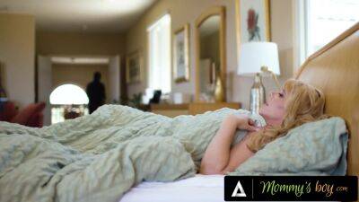 MOMMY'S BOY - Voluptuous Stepmom Karen Fisher Hides Her Stepson Under The Covers! ALMOST CAUGHT! - hotmovs.com