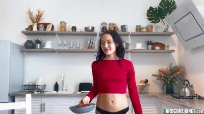 Kristi Fox - Amateur Sex Girlfriend Fucks In The Kitchen - hotmovs.com