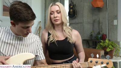 Sydney Paige In Blonde Milf Teaches Sons Friend How To Fuck - hotmovs.com