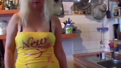 Lady - Busty Blonde - A Busty Blonde German Lady Gets A Quick Bang Before Lunch - upornia.com - Germany
