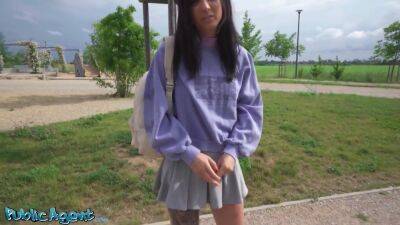 Gorgeous Natural Young And Skinny College Girl Takes Euros For Outdoor Flashing And Sex Outside With Big Dick - hotmovs.com