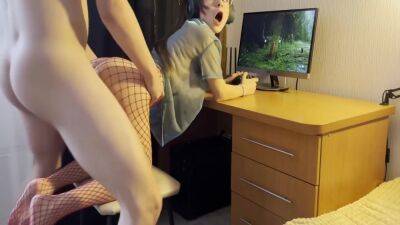 Girl With Ponytails Fucks And Plays A Video Game 12 Min - upornia.com