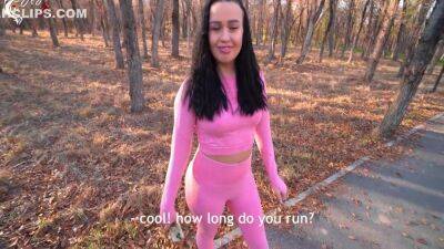 Fitness Girl Sucksoutdoors - hclips.com - Russia