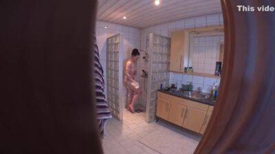 Norwegian Girl Masturbating In The Shower With A Dildo - Shower Dildo - hclips.com - Norway
