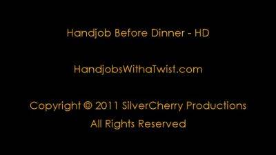 Silver Cherry - Silver Cherry In Handjobs - Handjob Before Dinner - hotmovs.com - county Cherry